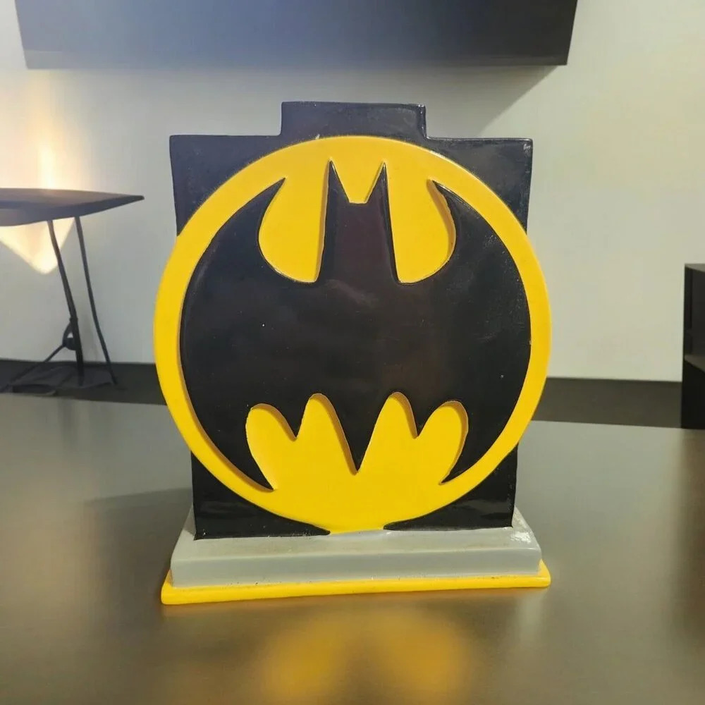 Batman Toothbrush Holder DC Comics Yellow Black Bat‎ Signal Logo Franco HU013W